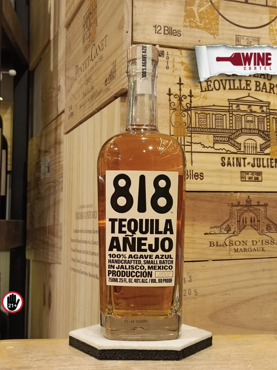 TEQUILA 818 Anejo Tequila Agave Azul Mexico 750mL MEXICO
