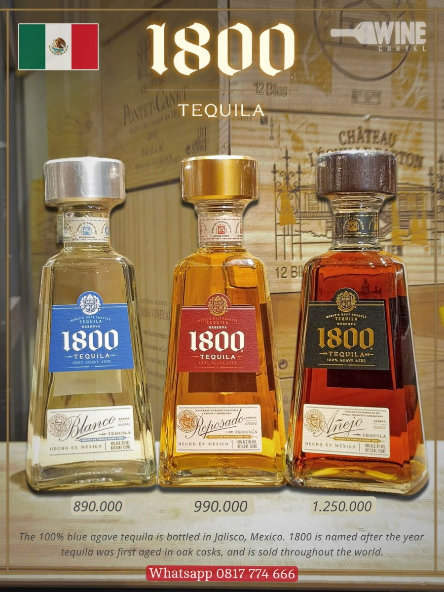 TEQUILA Jose Cuervo 1800 Blanco | Reposado | Anejo MEXICO