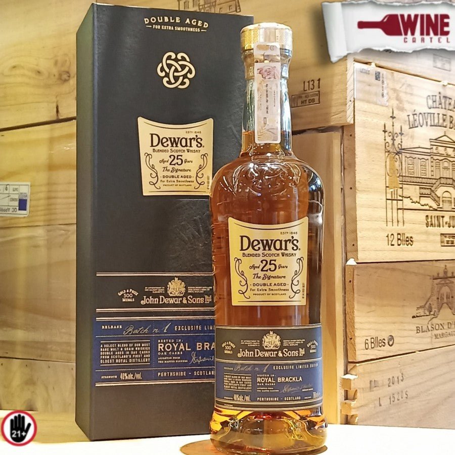 WHISKY Dewars 25 YO (The Signature) - Blended Scotch Whisky 750mL
