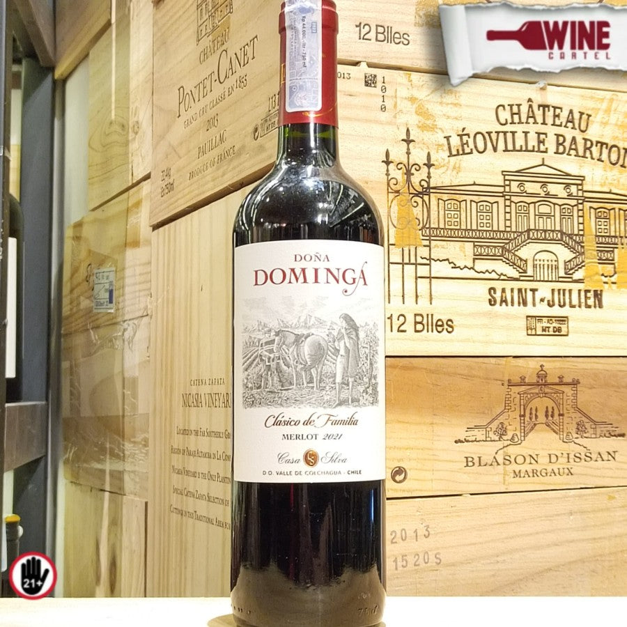 RED WINE Dona Dominga Clasico De Familia Merlot 750mL CHILE