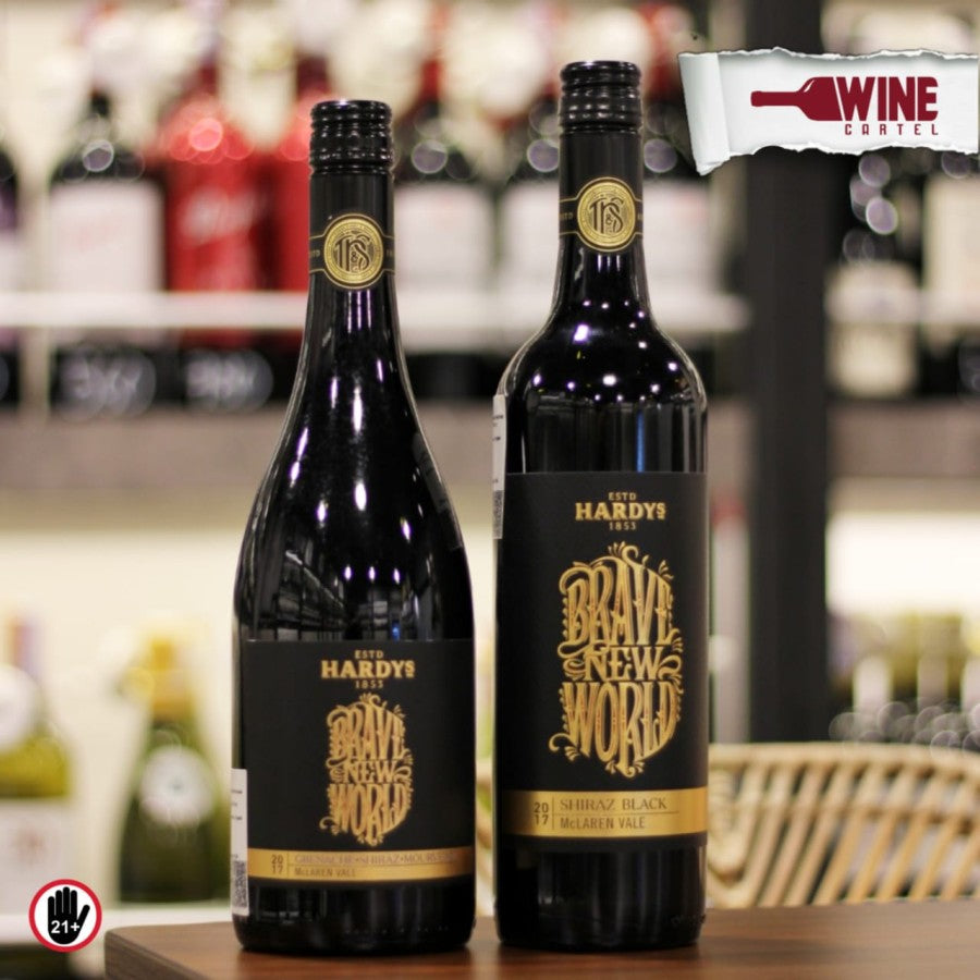 RED WINE HARDYS Brave New World Grenache Shiraz Mourvedre/Shiraz Black AUSTRALIA