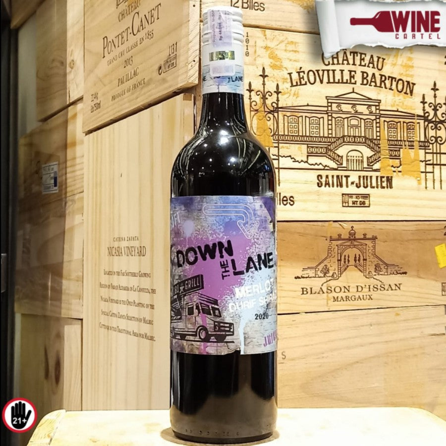 RED WINE DE BORTOLI Down The Lane Merlot Durif Shiraz 750mL AUSTRALIA