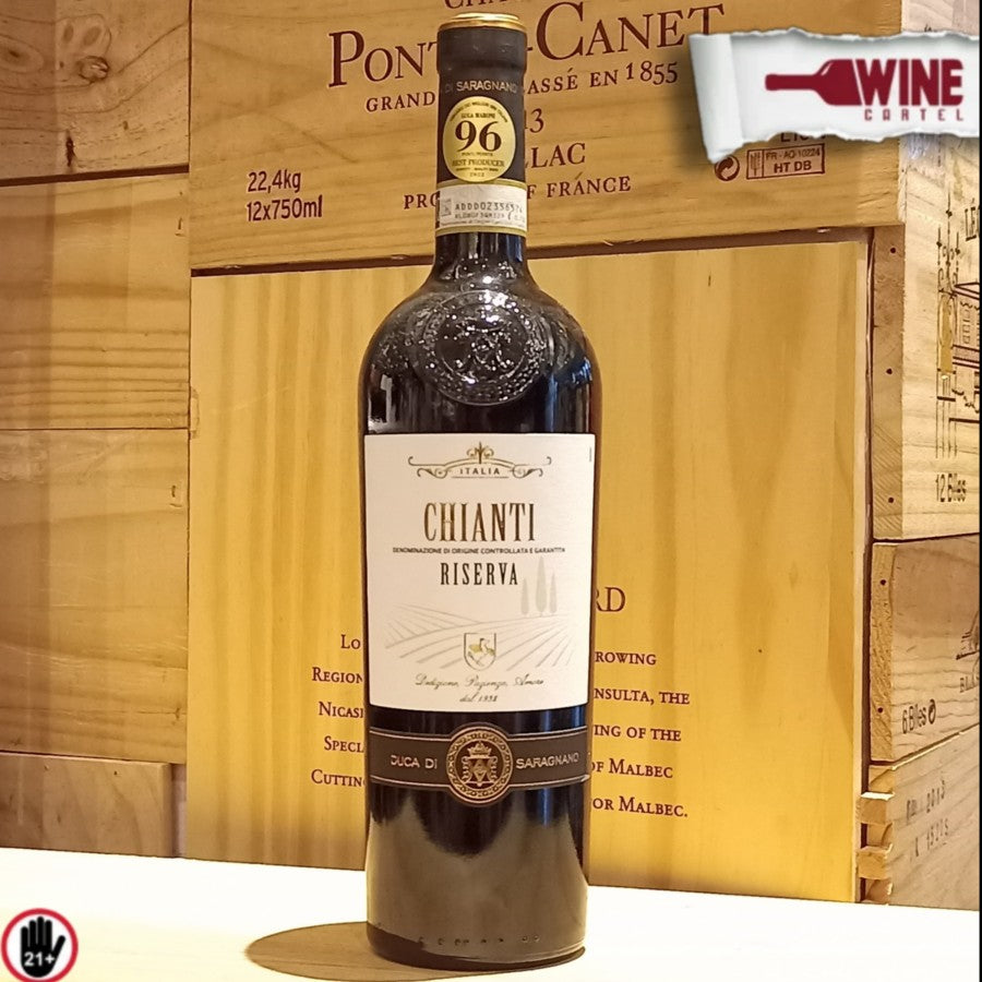 RED WINE Duca di Saragnano Chianti Riserva Sangiovese 750mL ITALY