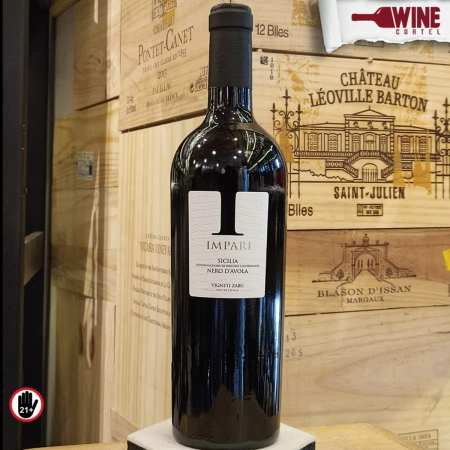 RED WINE Vigneti Zabu Impari Nero D'Avola Sicilia 750mL ITALY