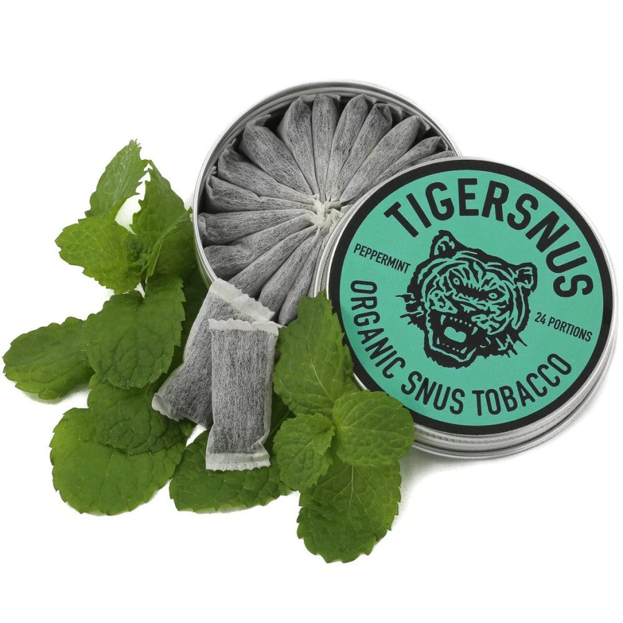 Tiger Snus | Tigersnus Peppermint Kantong Nikotin Tembakau organik
