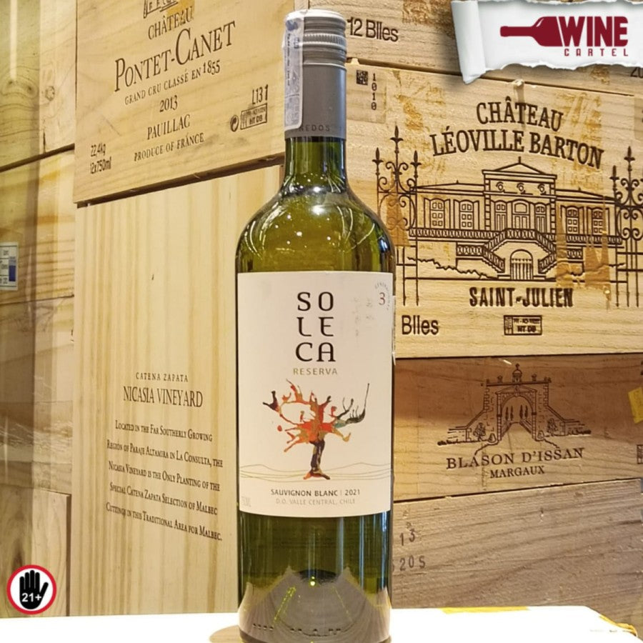 WHITE WINE Soleca Reserva Sauvignon Blanc Chile 750mL CHILE
