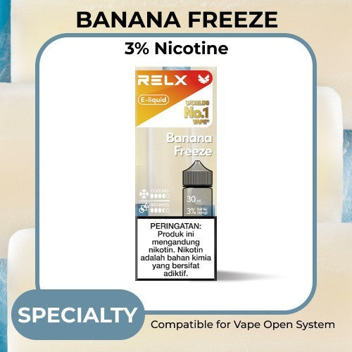 RELX ELiquid / Liquid Pod Vape 30ml - Banana Freeze Saltnic