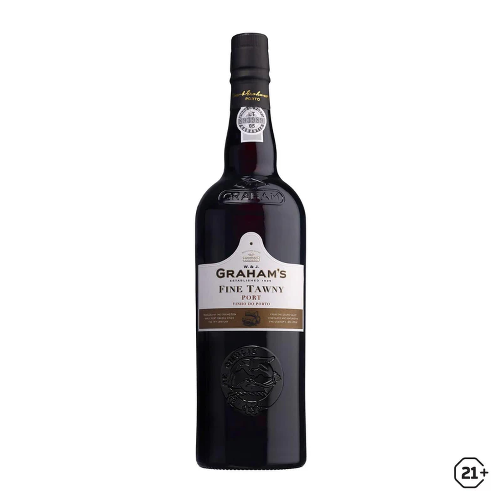 PORT WINE W.&J. Graham’s GRAHAM GRAHAMS Fine Tawny Port Red Wine Vinho do Porto 750ML ORIGINAL PORTUGAL