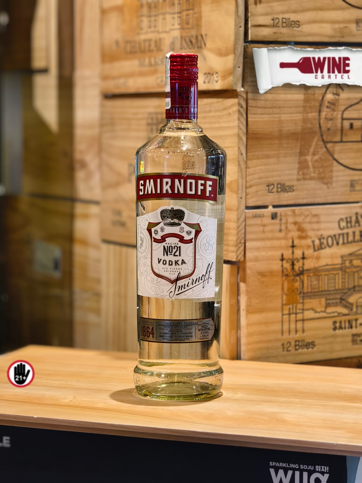 VODKA Smirnoff Red Label Vodka 1000ml / 1liter