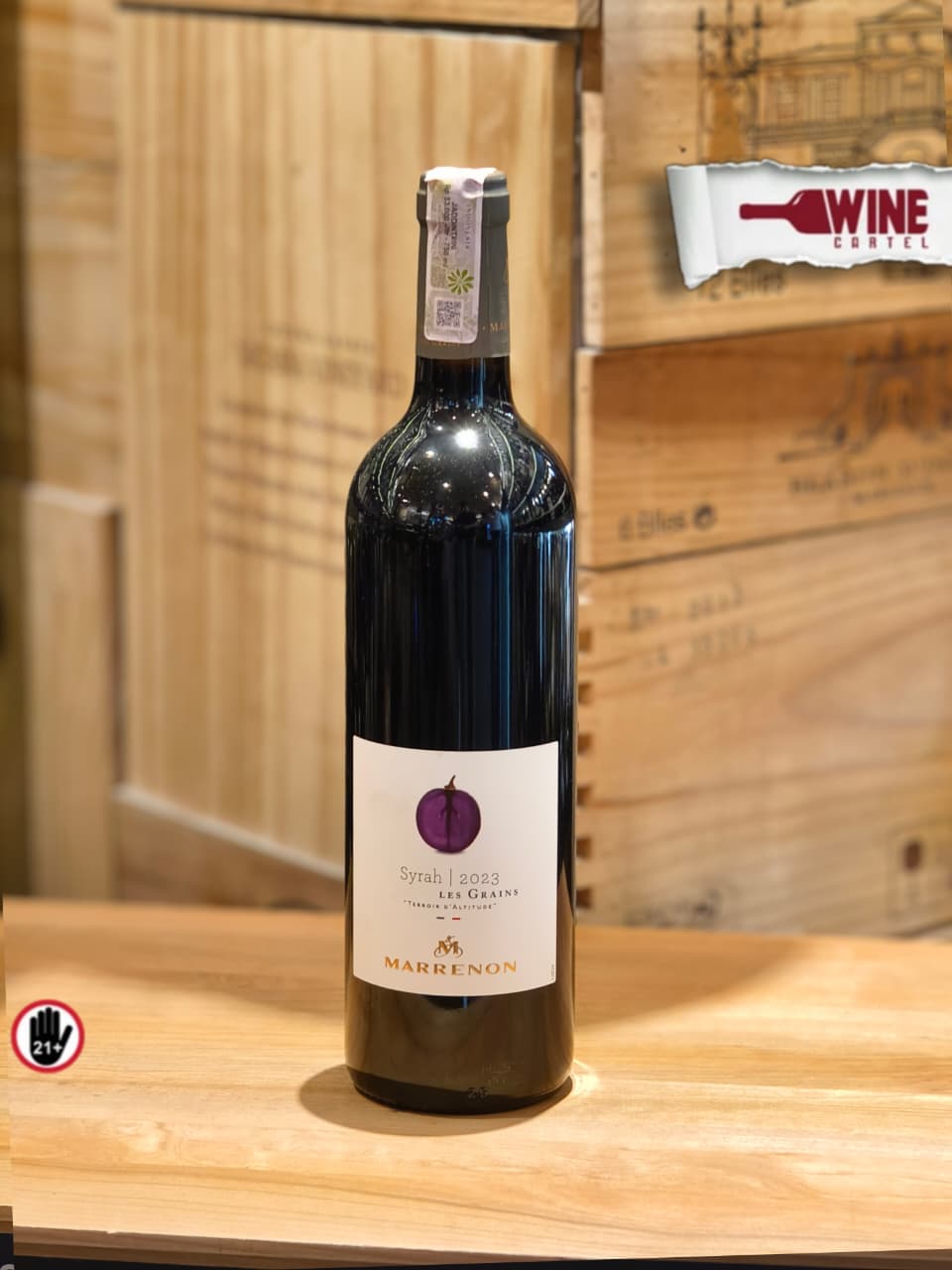 RED WINE Marrenon Les Grains Syrah 750mL FRANCE