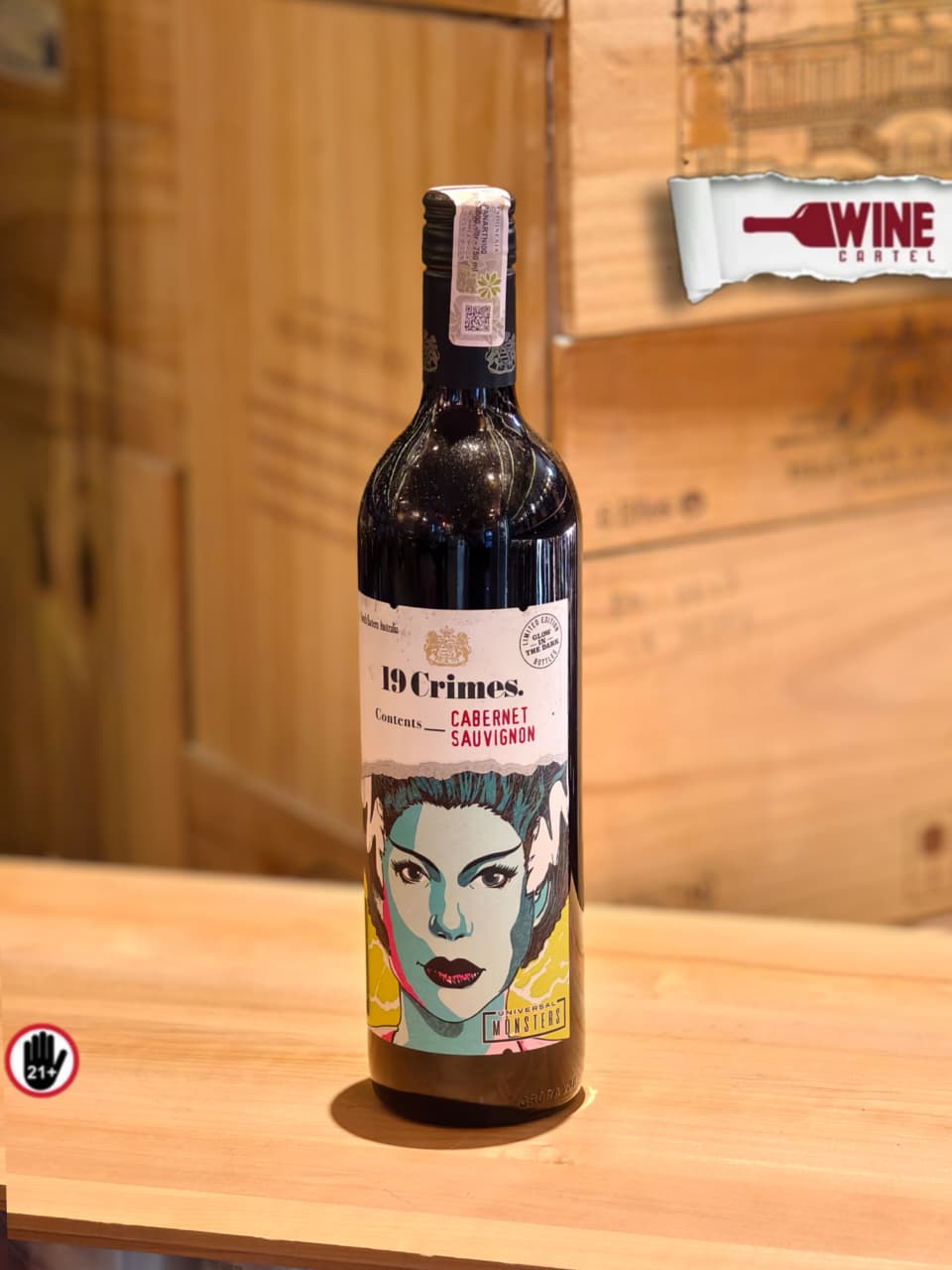 RED WINE 19 Crimes Universal X Universal Monsters Cabernet Sauvignon Bride Of Frankenstein 750mL AUSTRALIA