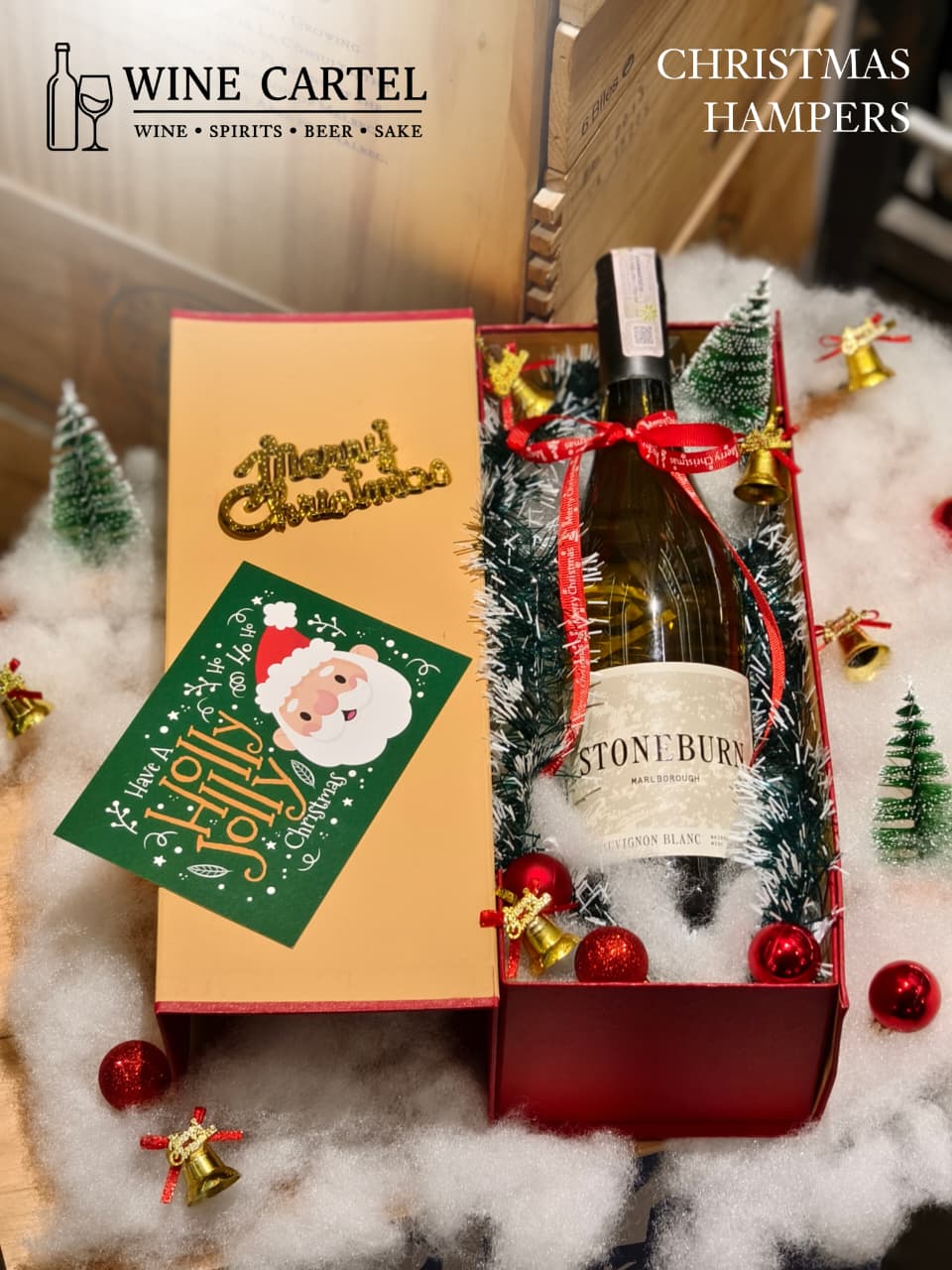 CHRISTMAS HAMPERS WHITE WINE Stoneburn Sauvignon Blanc New Zealand Marlborough 750mL NEW ZEALAND