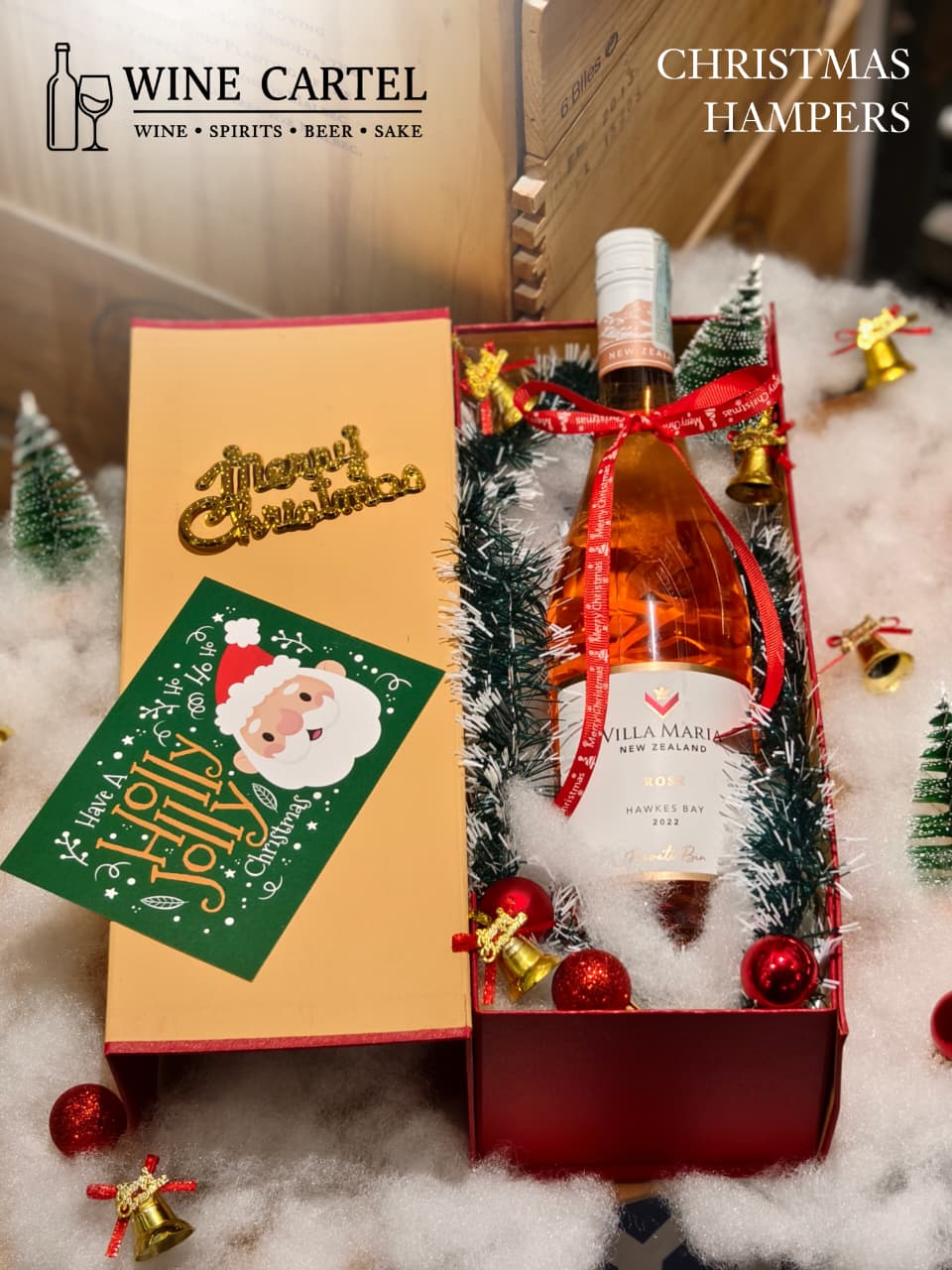 CHRISTMAS HAMPERS ROSE WINE Rose Wine Villa Maria Private Hawkes Bay Private Bin Rose 750mL NEW ZEALAND