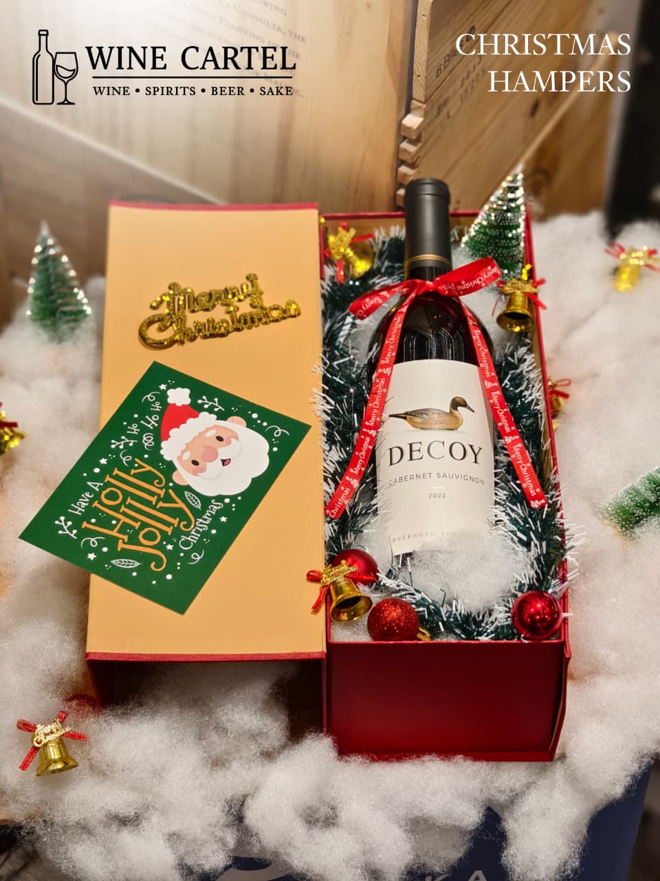 CHRISTMAS HAMPERS RED WINE DECOY Cabernet Sauvignon 750ml USA