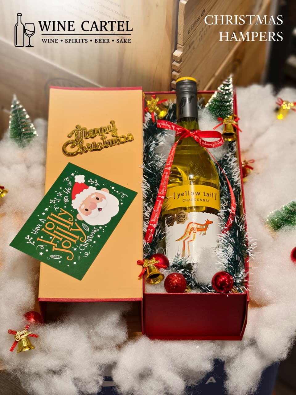 CHRISTMAS HAMPERS WHITE WINE Yellow Tail Chardonnay 750 Ml AUSTRALIA