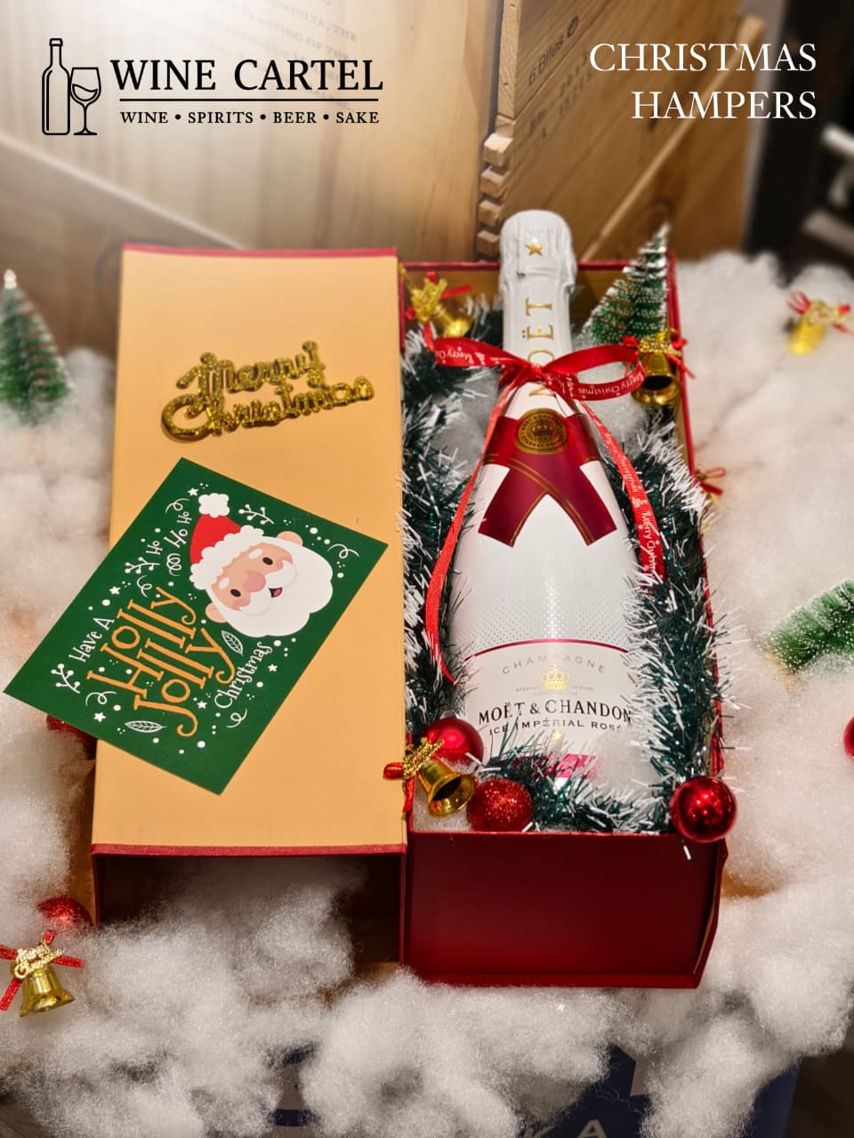 CHRISTMAS HAMPERS CHAMPAGNE Moet & Chandon Champagne ICE IMPERIAL ROSE 750mL FRANCE