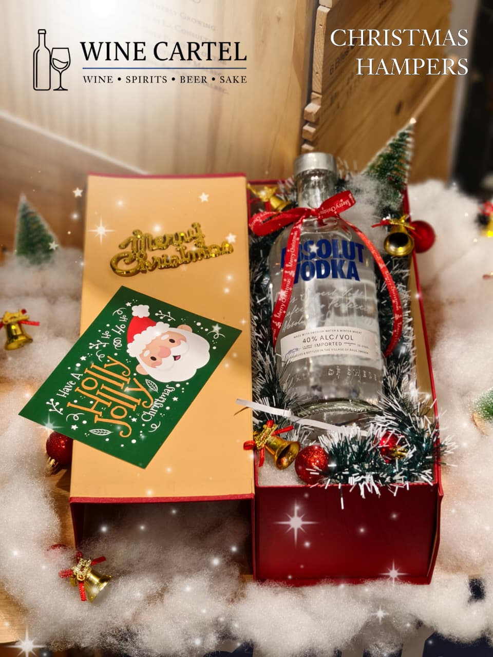 CHRISTMAS HAMPERS VODKA Absolut Vodka 750ml