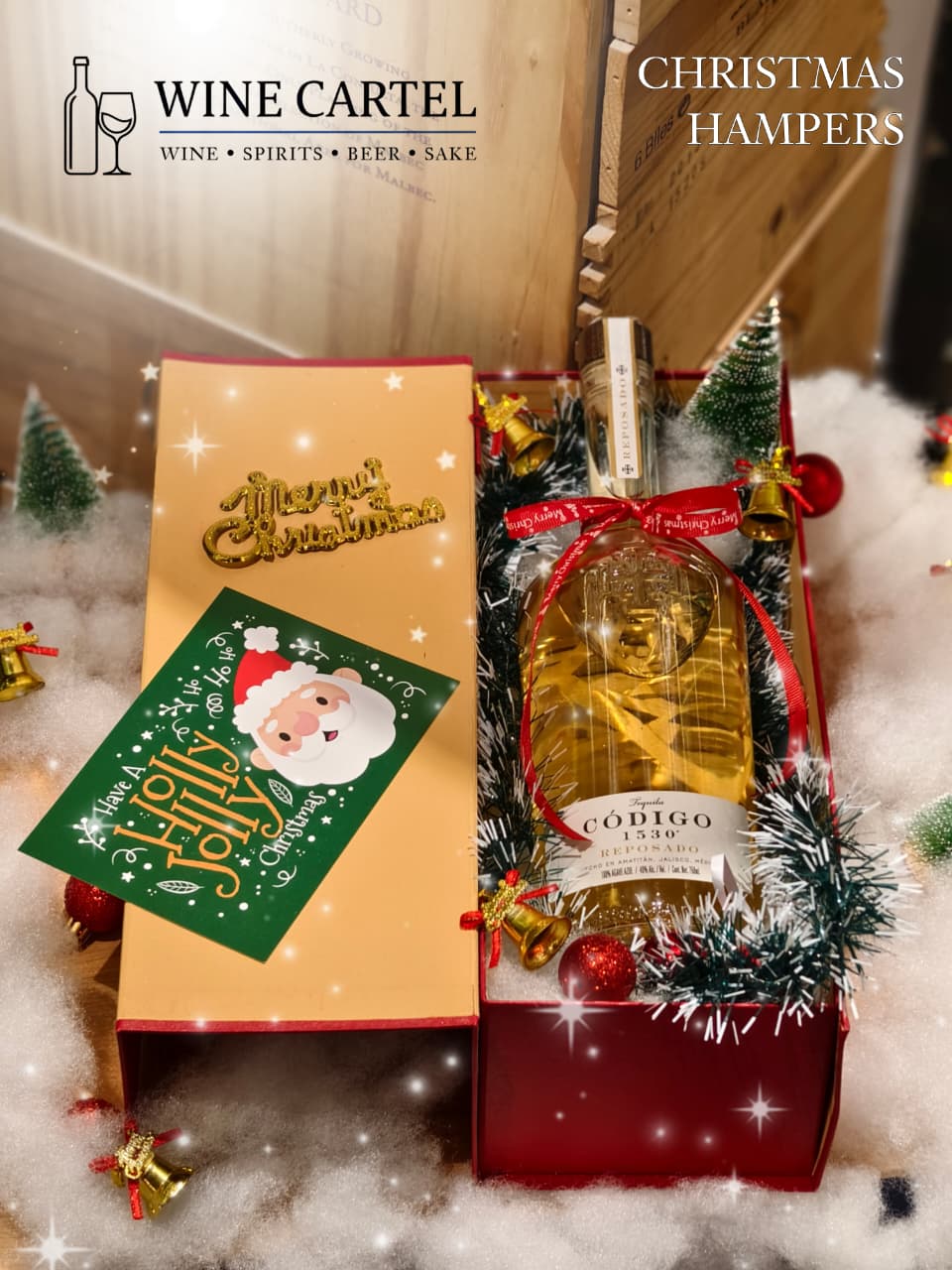 CHRISTMAS HAMPERS TEQUILA Codigo Reposado 1530 Tequila 750mL MEXICO