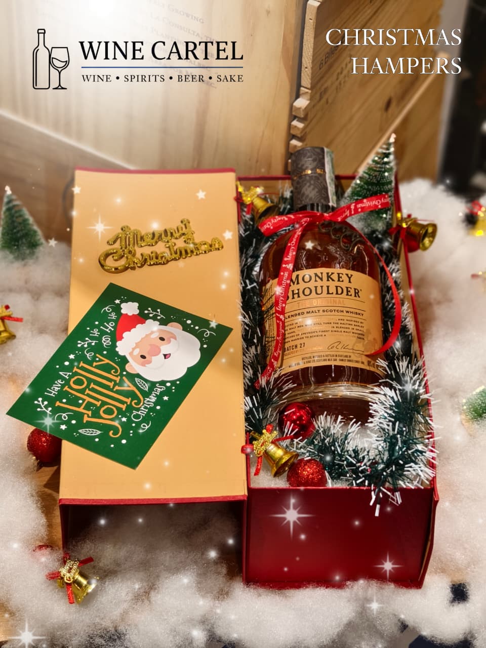 CHRISTMAS HAMPERS WHISKY Monkey Shoulder - Blended Whisky - 200ml SCOTLAND
