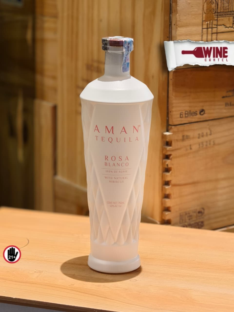 TEQUILA Aman Rosa Blanco Agave 750ml MEXICO