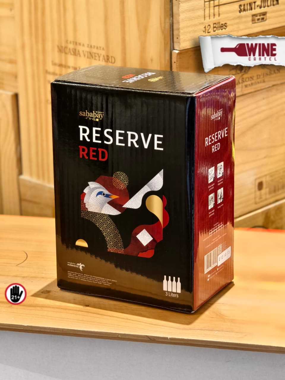 RED WINE CASK Sababay Reserve Red 3 Liter - 3000mL BALI INDONESIA