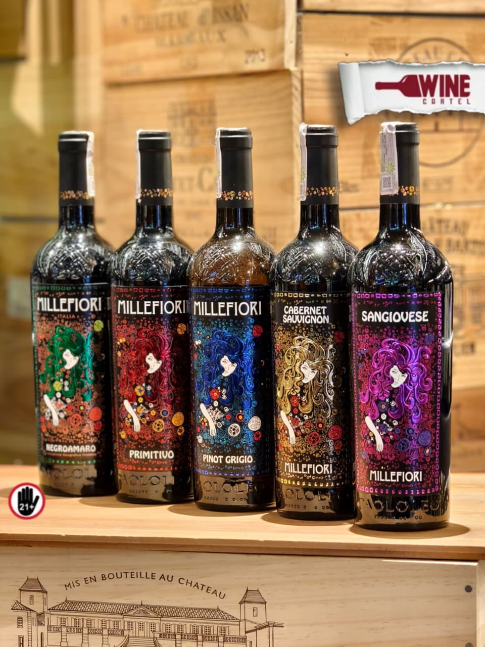 RED WINE Millefiori Veneto ITALY 750mL | NEGROAMARO - PRIMITIVO - PINOT GRIGIO - CABERNET SAUVIGNON - SANGIOVESE