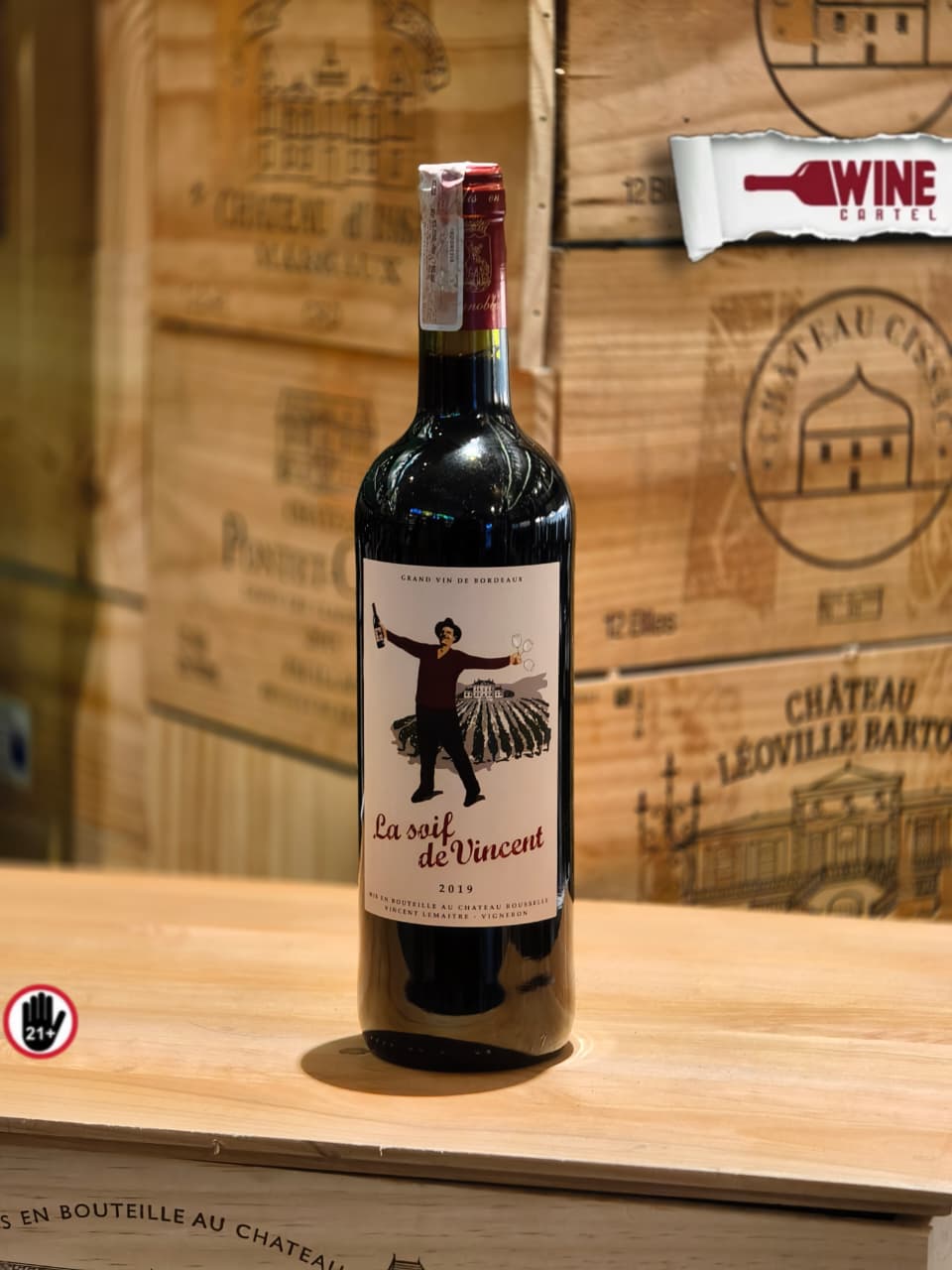 RED WINE La Soif De Vincent Bordeaux FRANCE 750mL