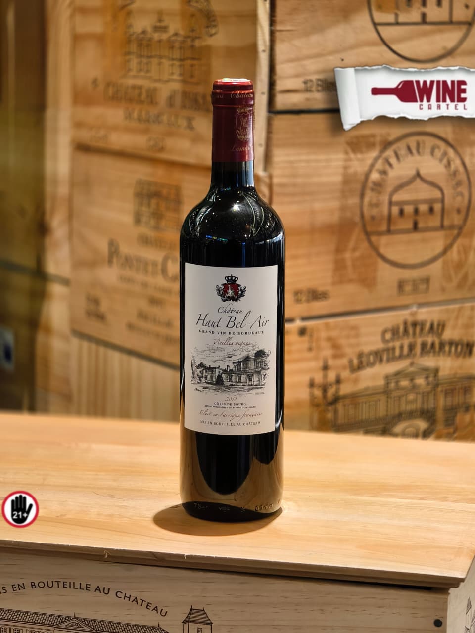 RED WINE CHATEAU Haut Bel Air Berdeaux FRANCE 750mL