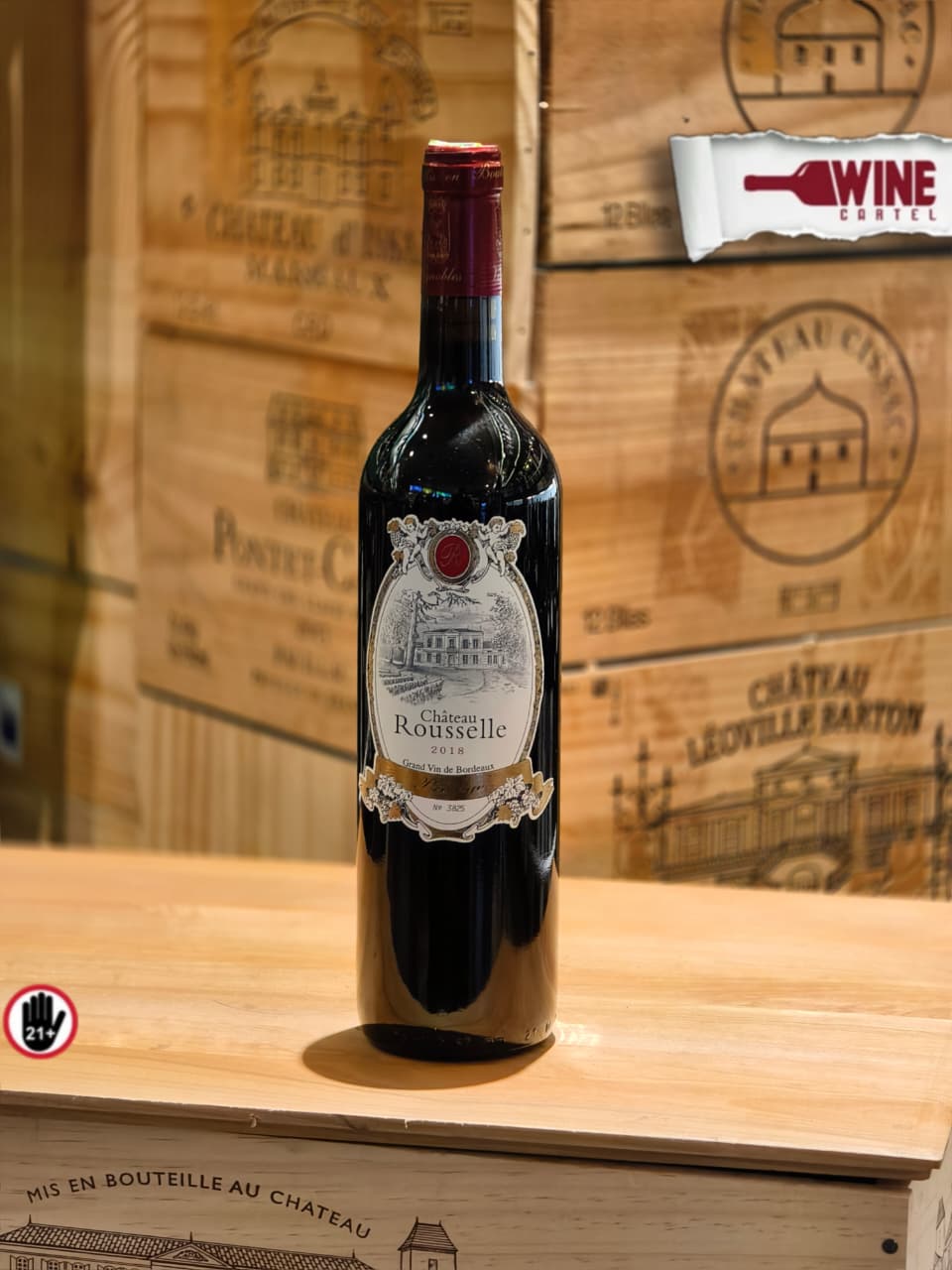 RED WINE Chateau Rousselle PRESTIGE Bordeaux FRANCE 750mL