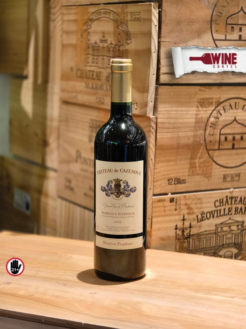 RED WINE Chateau De Cazenove Bordeaux Superieur FRANCE 750mL