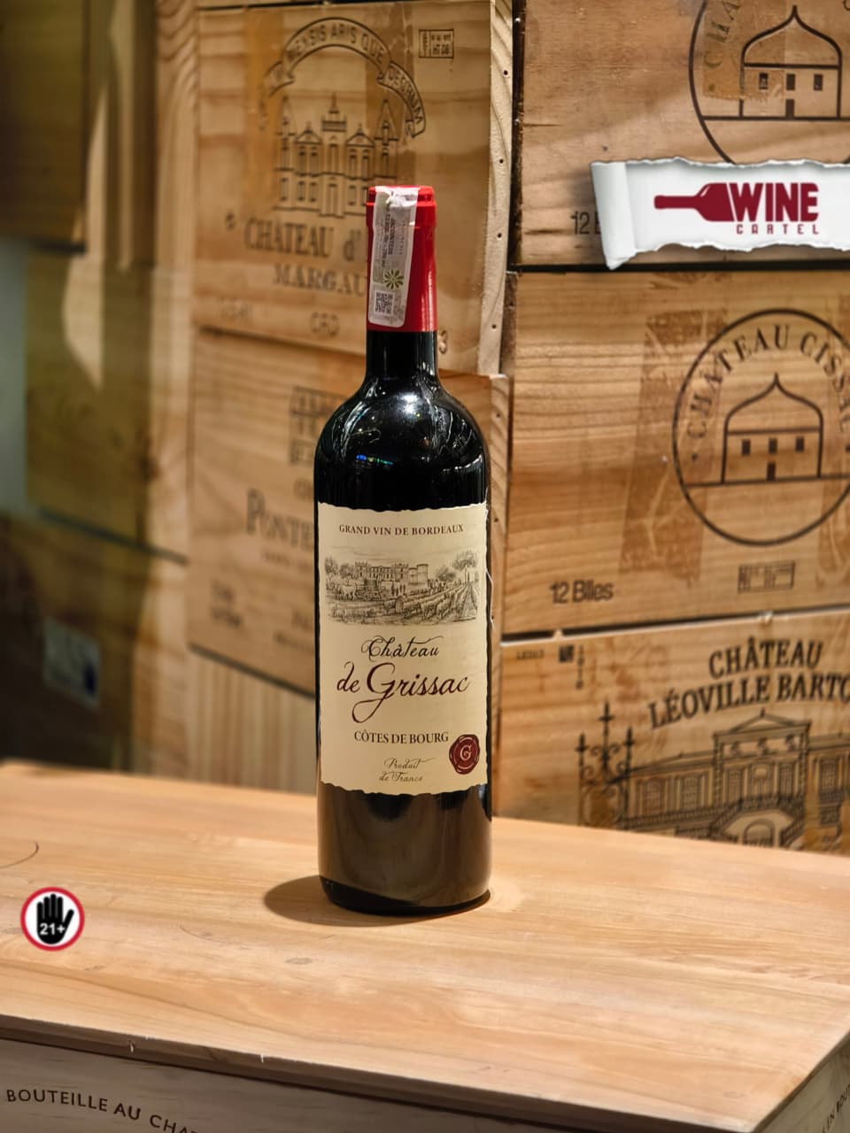 RED WINE Chateau De Grissac Cotes De Bourg Bordeaux FRANCE 750mL