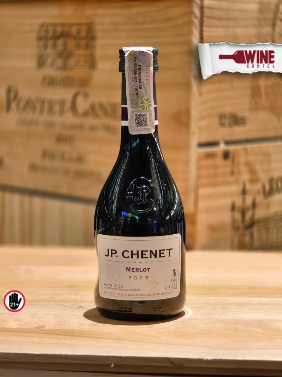 RED WINE Mini JP Chenet Merlot French Wine 187mL FRANCE