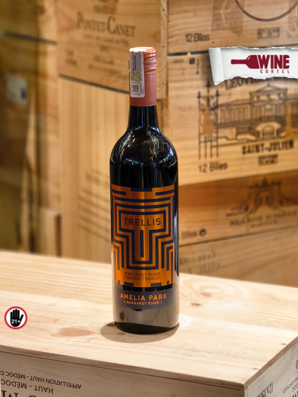 RED WINE Amelia Park Trellis Cabernet Merlot 750mL AUSTRALIA