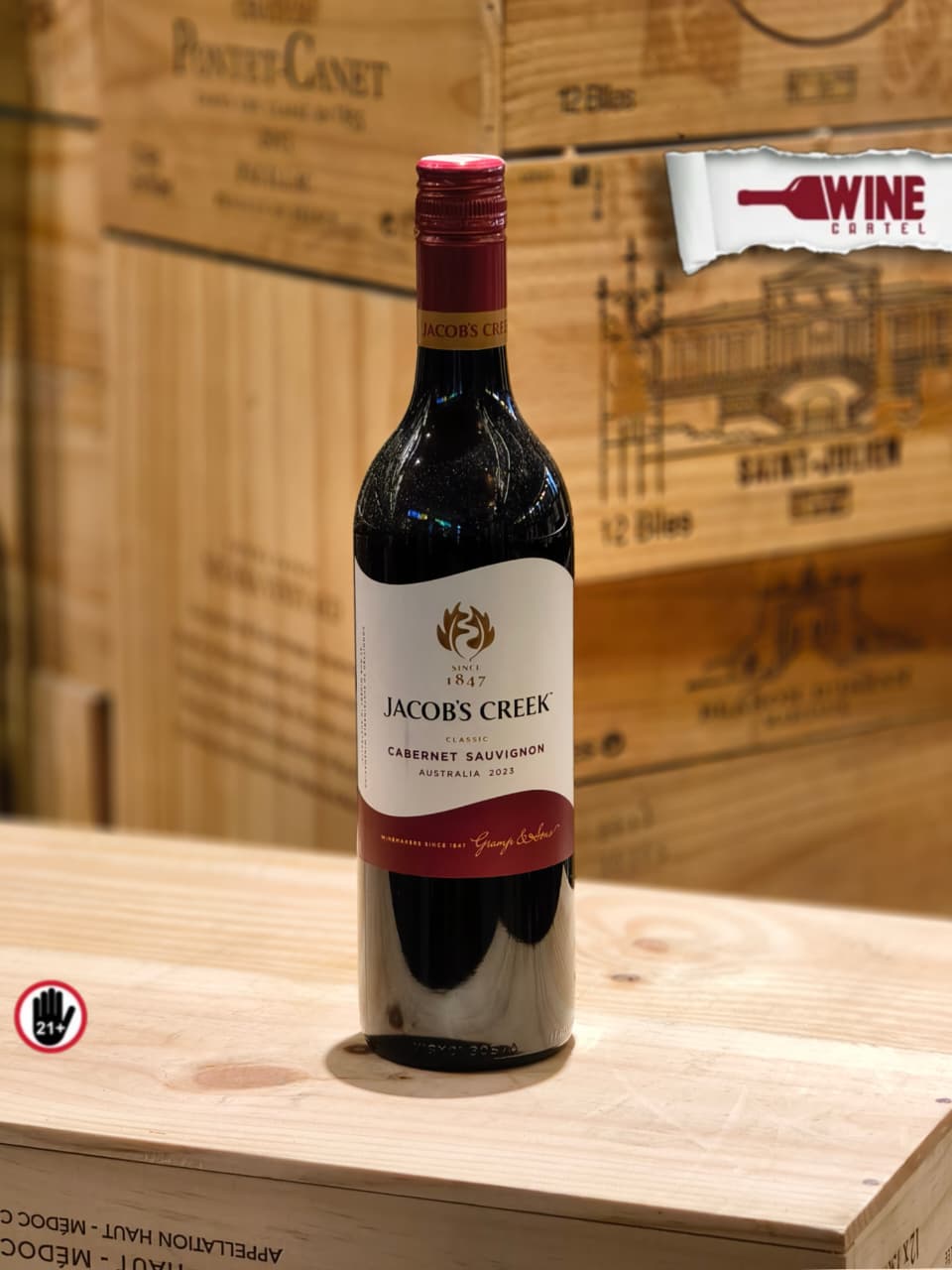 RED WINE Jacob's Creek Cabernet Sauvignon Jacob Creek 750mL AUSTRALIA