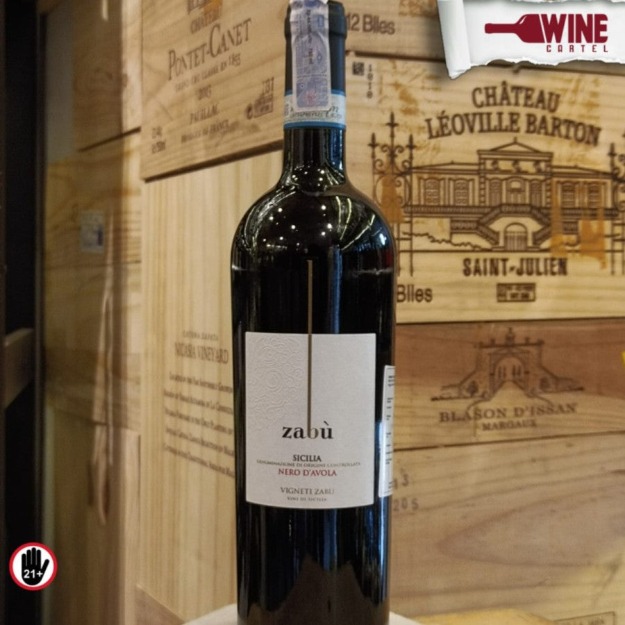 RED WINE VIGNETI ZABU Nero d' Avola Sicilia 750ml ITALY