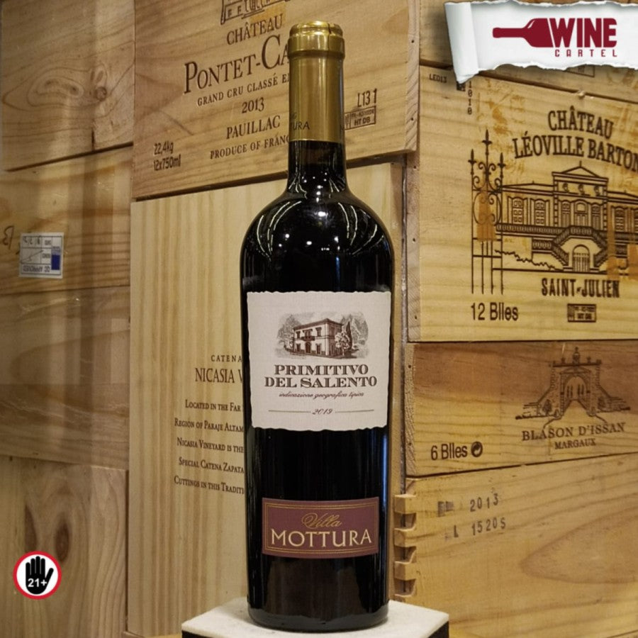 RED WINE Villa Mottura Primitivo Del Salento IGT 750ml ITALY
