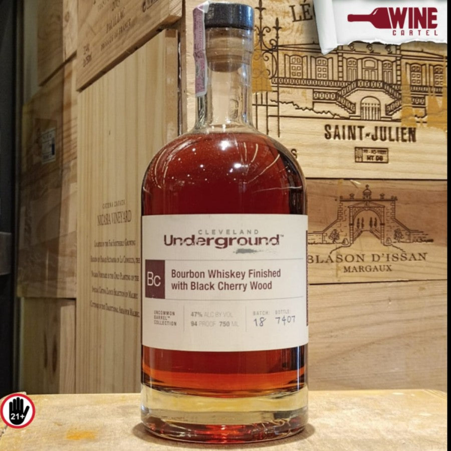 WHISKY CLEVELAND Underground Bourbon Whiskey - BLACK CHERRY WOOD 750mL