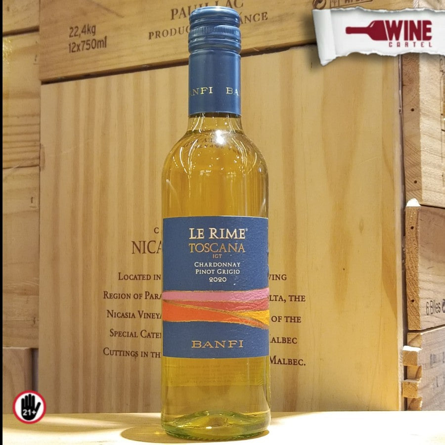 WHITE WINE Banfi Le Rime TOSCANA Pinot Grigio - Chardonnay 375mL ITALY
