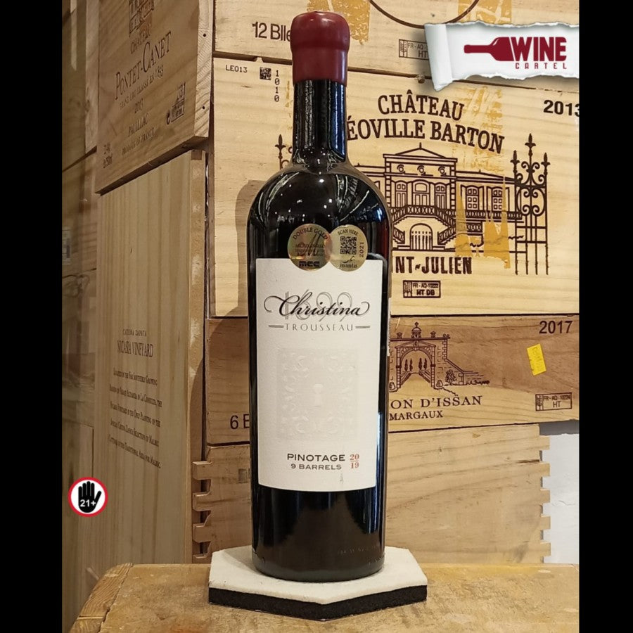 RED WINE Van Loveren Christina Trousseau Pinotage 9 Barrels 750mL SOUTH AFRICA