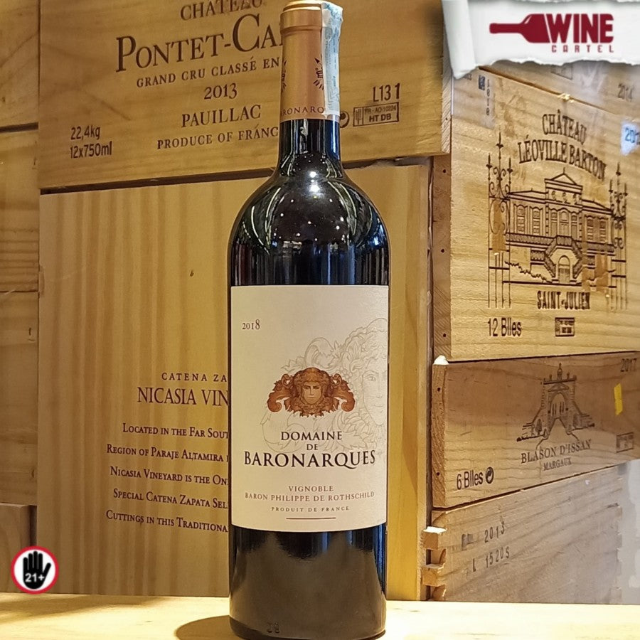 RED WINE Chateau De Baron Arques AOC Limoux 2018 750mL FRANCE