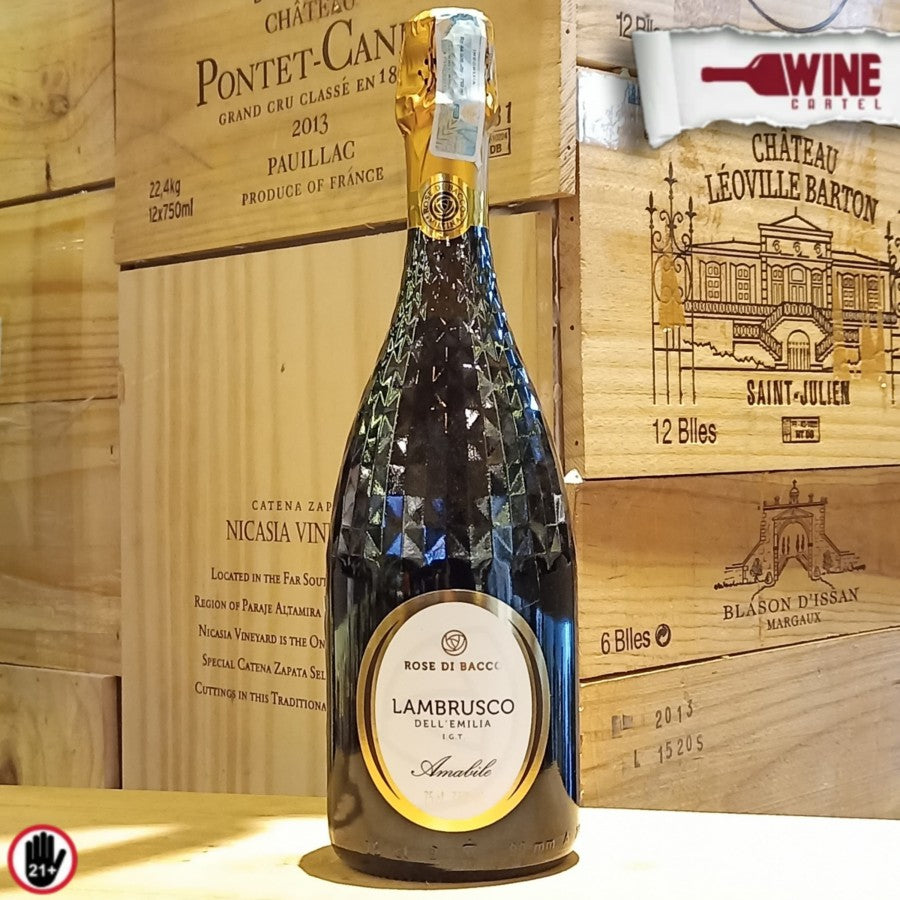 SPARKLING WHITE WINE Rose Di Bacco - Lambrusco - Rosso - 750ml ITALY