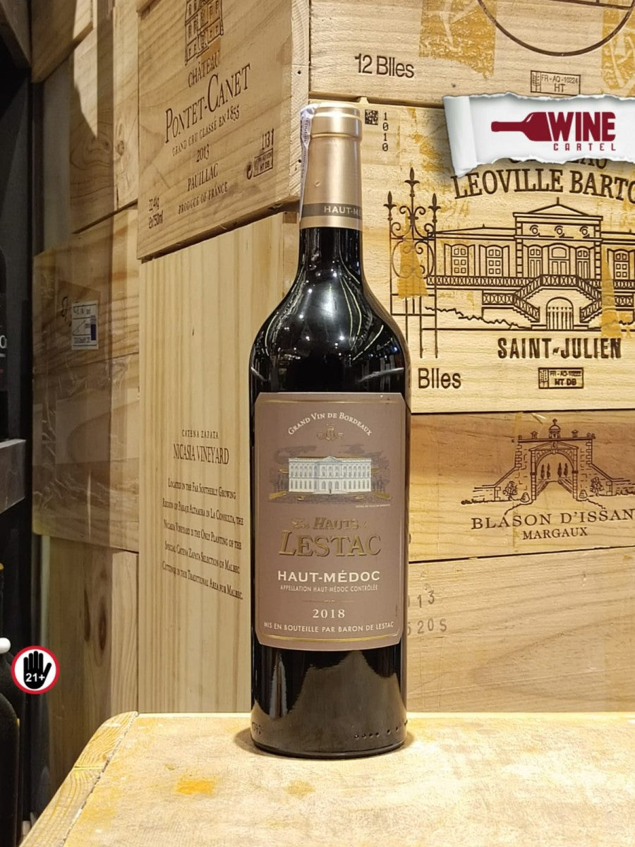RED WINE Les Hauts de Lestac Haut-Medoc Bordeaux 2018 750ML FRANCE