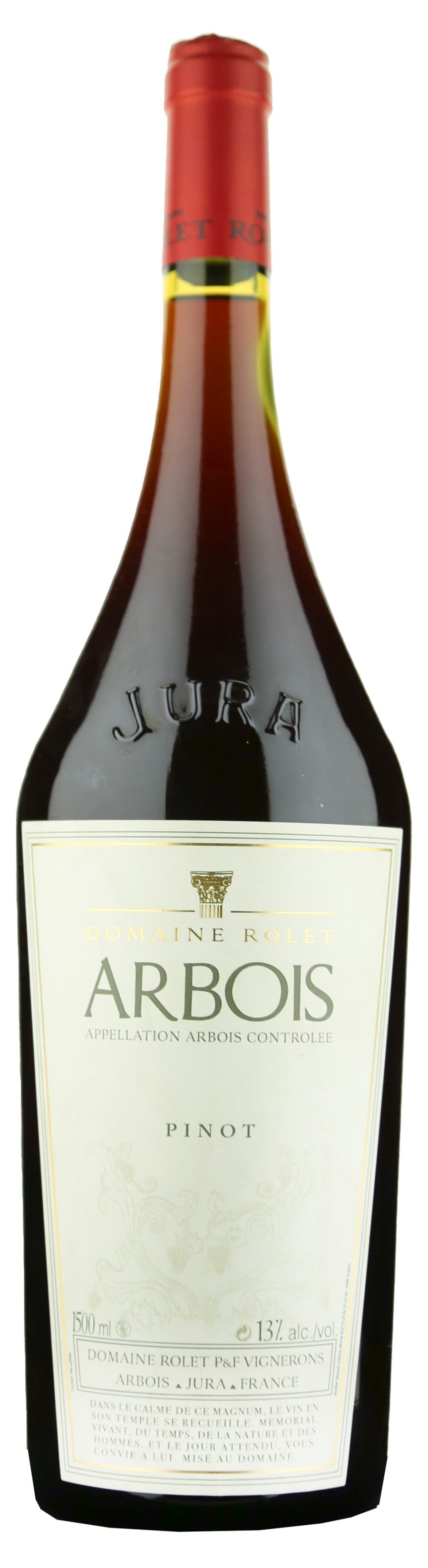 Red Wine Domaine Rolet - Arbois Pinot Noir Red - 1.5 Liter ( MAGNUM WINE ) FRANCE