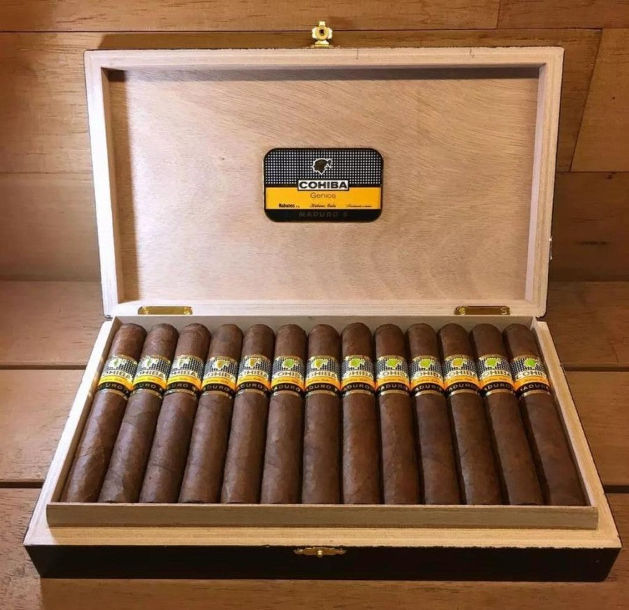 CIGAR Cerutu Cigar Import Cuba Cohiba Maduro 5 Genios - Box of 25pcs