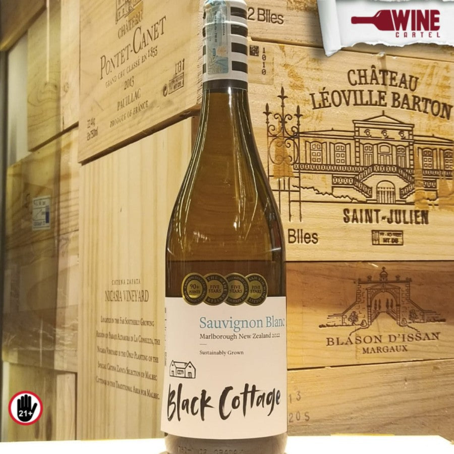 WHITE WINE Black Cottage Sauvignon Blanc New Zealand 750mL NEW ZEALAND