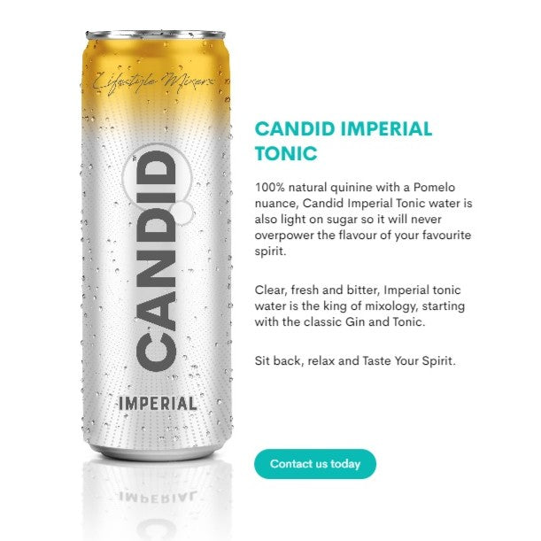 MIXER Candid Imperial Water 250mL mixers - x12 Kaleng INDONESIA