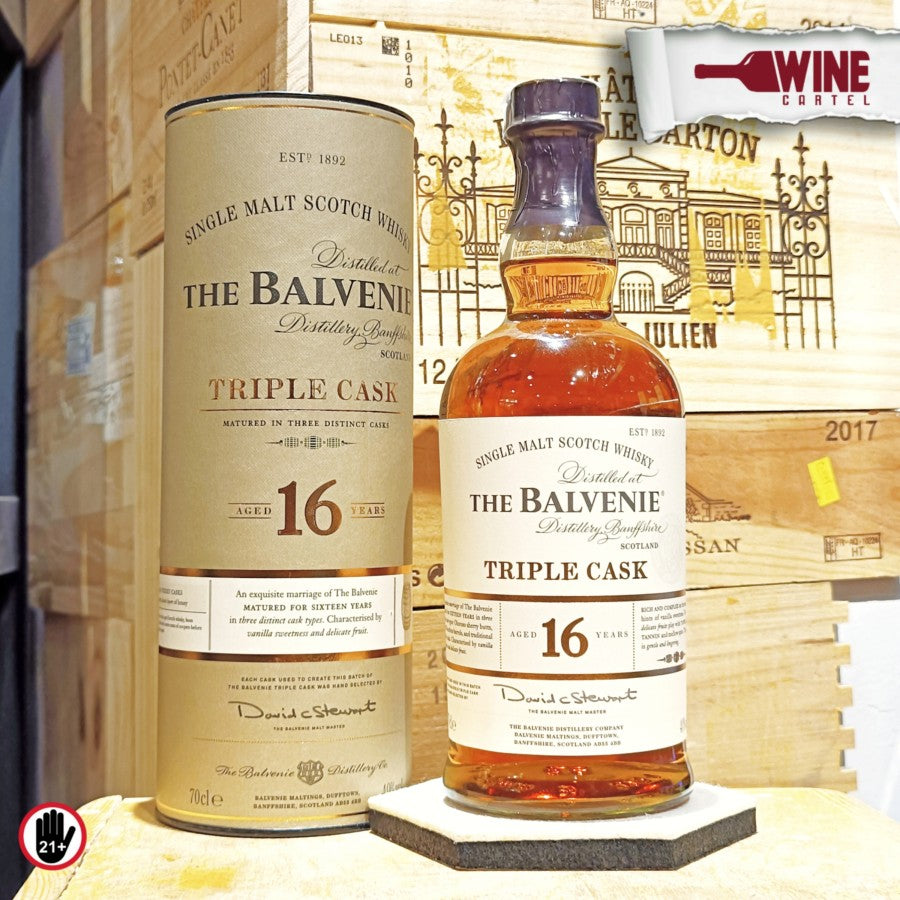 WHISKY Balvenie 16 Triple Cask Single Malt Whisky 700mL