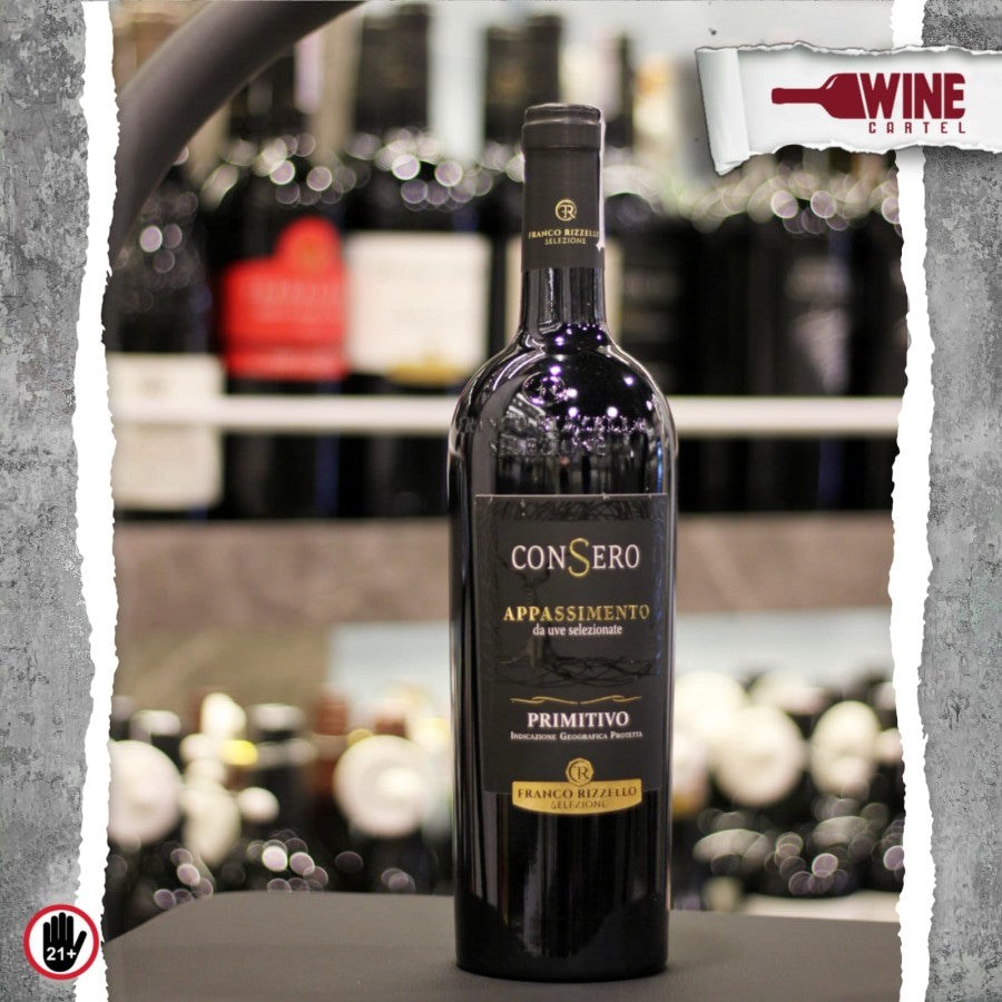RED WINE FRANCO RIZELLO Consero Appassimento Primitivo 750ml ITALY