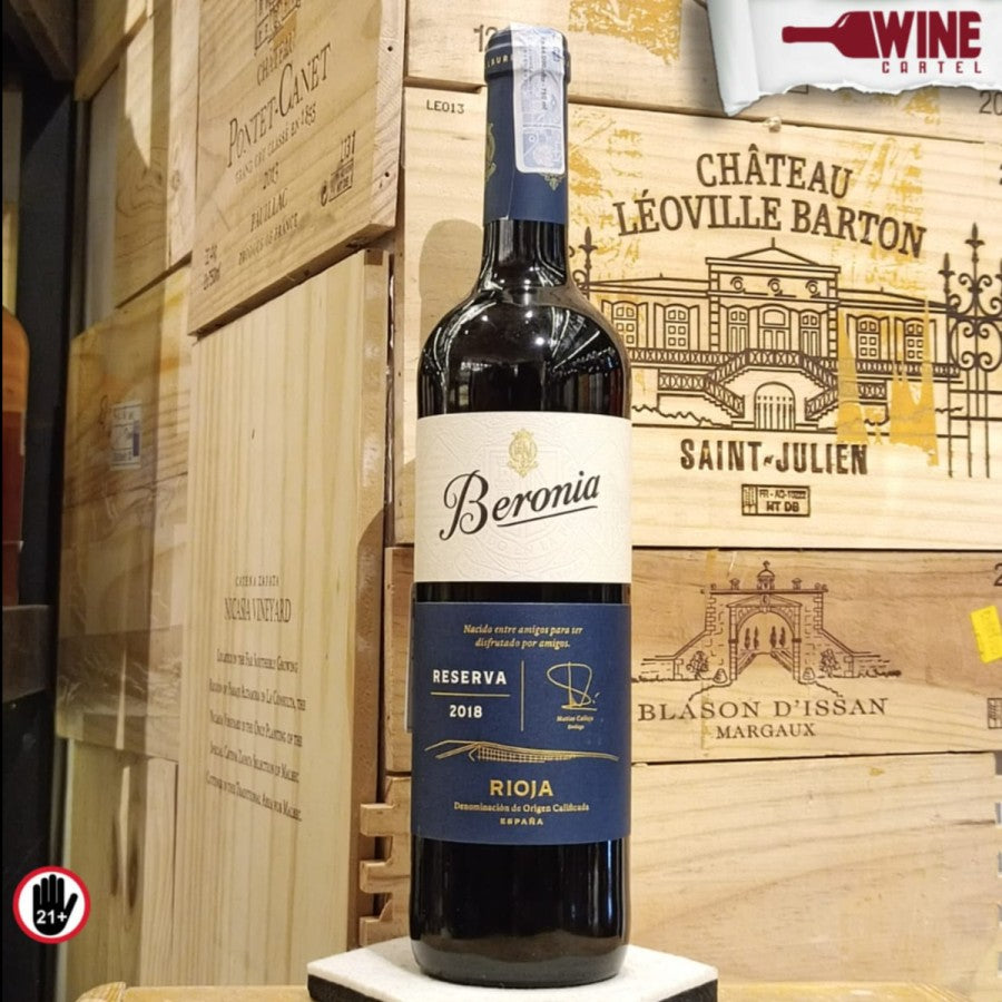 RED WINE Beronia Rioja Reserva Tempranillo 750mL SPAIN