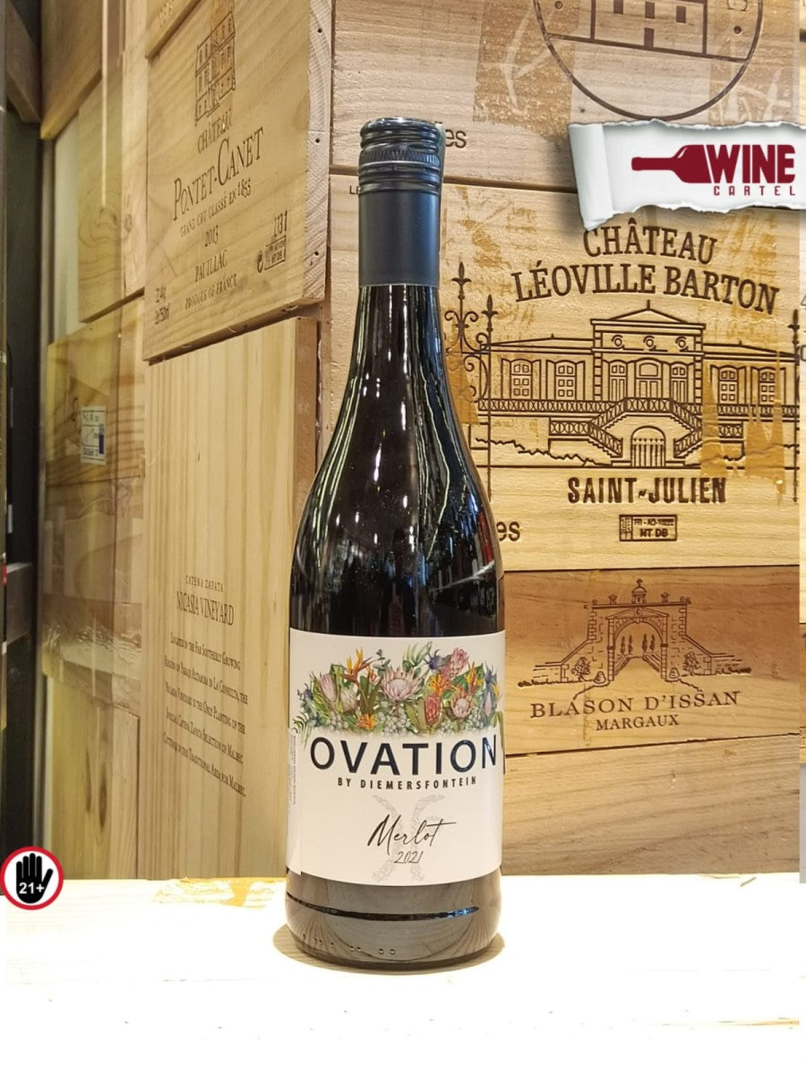 RED WINE OVATION MERLOT 2021 By diemersfontein 750mL SOUTH AFRICA